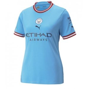 Fussballtrikots für Damen Manchester City Heimtrikot 2022-23 Kurzarm