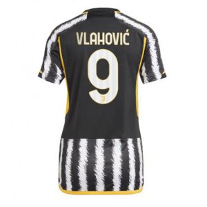 Günstig Frauen Juventus 2023-24 Heimtrikot Kurzarm Dusan Vlahovic 9