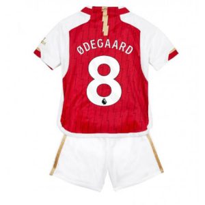 Kinder Fußballtrikots FC Arsenal Heimtrikot Trikotsatz Kurzarm + Kurze Hosen Martin Odegaard 8