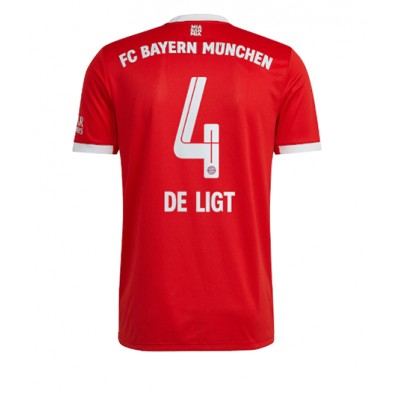 Neuen Fussballtrikots Bayern Munich Heimtrikot 2022-23 Kurzarm Matthijs de Ligt 4