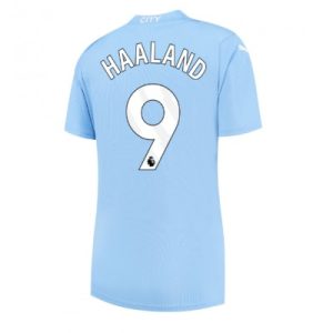 Kaufe Frauen Manchester City Heimtrikot 2023-24 Kurzarm Erling HAALAND 9