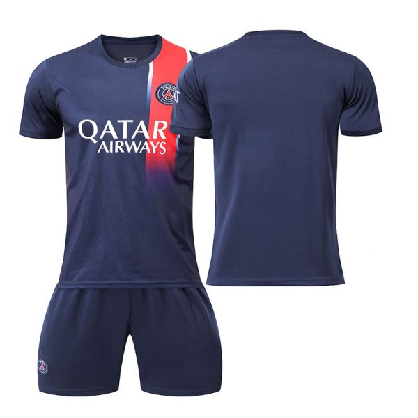 Personalisierbar Paris Saint-Germain PSG 23-24 Heimtrikot Trikotsatz für Herren