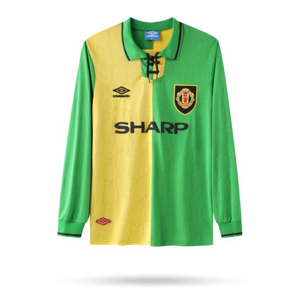 Vintage Manchester United 1992/94 Drittes Trikot Langarm Fußballtrikots