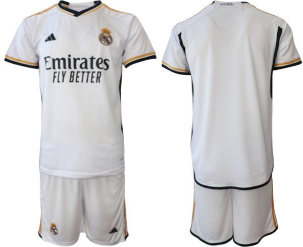 Bestellen Herren Real Madrid Heimtrikot 2023-24 Kurzarm + Kurze Hosen