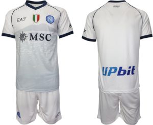 Herren SSC Napoli Auswärtstrikot 2023-24 Fußballtrikots Set