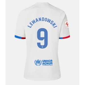 Fußballtrikot für Herren FC Barcelona Auswärtstrikot 2023-24 Kurzarm Robert Lewandowski 9