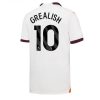 Herren Fußball Trikot Manchester City Auswärtstrikot 2023-2024 Kurzarm Jack Grealish 10