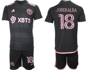 Herren Inter Miami CF Auswärtstrikot 2023-24 Fußballtrikots Set JORDIALBA 18