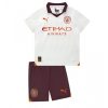 Kinderheim Trikot Manchester City Auswärtstrikot 2023-2024 Trikotsatz Kit