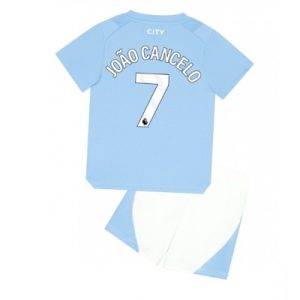 Kinderheim Trikot Manchester City Heimtrikot 2023-24 Trikotsatz Joao Cancelo 7