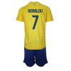 Kindertrikot Al-Nassr 2023-24 Heimtrikot mit Aufdruck Cristiano Ronaldo 7