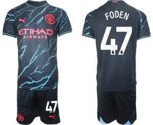 Herren Set Manchester City Drittes Trikot 2023/24 bestellen Phil Foden 47