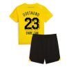 Kinder Heimtrikot Borussia Dortmund 2023-24 Kurzarm + Kurze Hosen Emre Can 23