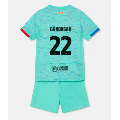 Kinder Trikot FC Barcelona 23-24 Drittes Trikot Trikotsatz Ilkay Gundogan 22