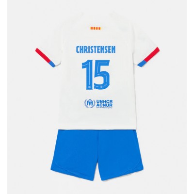 Kindertrikot FC Barcelona Auswärtstrikot 2023-24 Fußballtrikot Trikotsatz Andreas Christensen 15