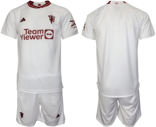 Neuen Herren Manchester United 2023-2024 Drittes Trikot Trikotsatz Kit