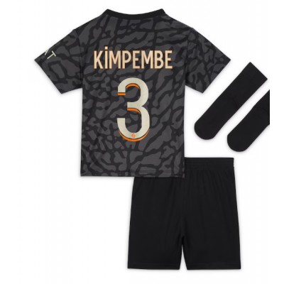 Günstige Kinder Fußball Trikotsatz Paris Saint-Germain PSG 3rd trikot 2023-24 Presnel Kimpembe 3