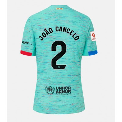 Herren FC Barcelona 23-24 Drittes Trikot blau Kurzarm Joao Cancelo 2