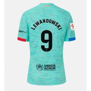 Herren FC Barcelona 23-24 Drittes Trikot blau Kurzarm Robert Lewandowski 9