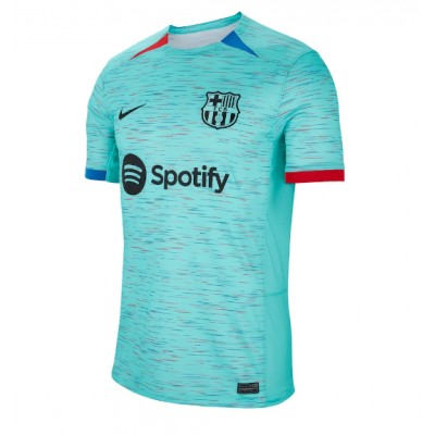 Herren FC Barcelona 23-24 Drittes Trikot blau Kurzarm