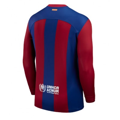 Herren FC Barcelona Heimtrikot 2023-24 Fußball Trikot Langarm-1