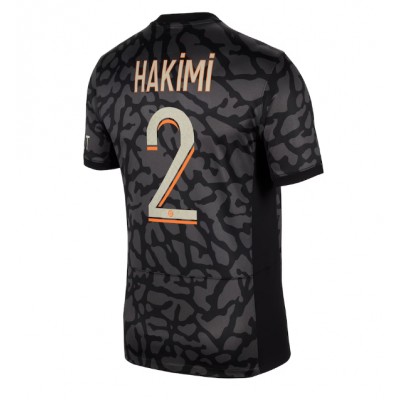 Herren Paris Saint-Germain PSG 3rd trikot 2023-24 Kurzarm Achraf Hakimi 2