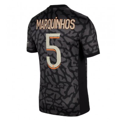 Herren Paris Saint-Germain PSG 3rd trikot 2023-24 Kurzarm Marquinhos 5