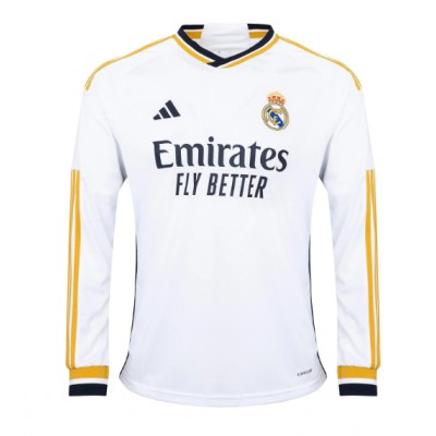 Herren Real Madrid 2023-24 Heimtrikot weiß Langarm