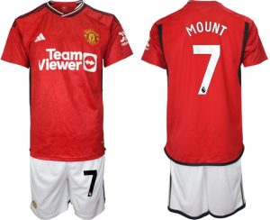 Herren Set Manchester United Heimtrikot 2023-24 bestellen mit Aufdruck MOUNT 7