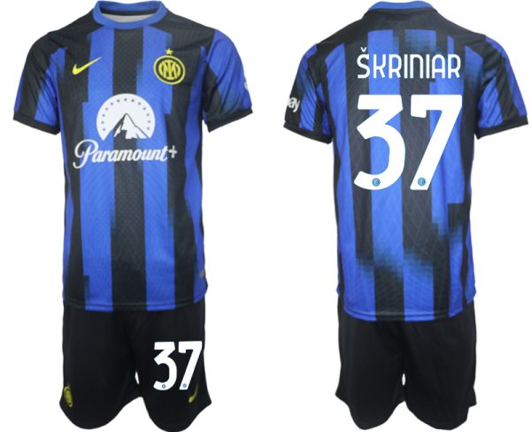 Günstige Fußballtrikots trikotsatz Inter Milan Heimtrikot 2023-24 Milan Škriniar 37