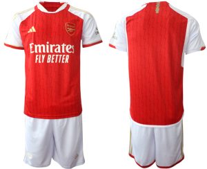 Günstige Herren Set Arsenal Heimtrikot 2023-24 rot-weiss Personalisierbar