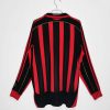 Herren AC Milan 2006/07 Langarm rot schwarz Retro Fußballtrikots-1