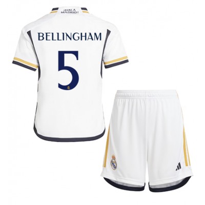 Kinder Heimtrikot Real Madrid 2023-24 Fußballtrikot Trikotsatz Jude Bellingham 5