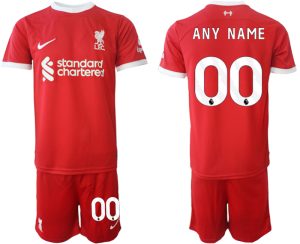 Personalisierbar Liverpool FC Heimtrikot 2023-24 rot Günstige Fußballtrikots Trikotsatz