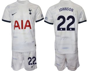 Günstige Fußballtrikots Herren Trikotsatz Tottenham Hotspur Heimtrikot 2023-24 Brennan Johnson 22