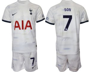 Günstige Fußballtrikots Herren Trikotsatz Tottenham Hotspur Heimtrikot 2023-24 Son Heung-min 7