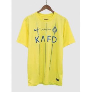 Herren Fußballtrikots Al-Nassr Heimtrikot 2023-24 gelb Kurzarm