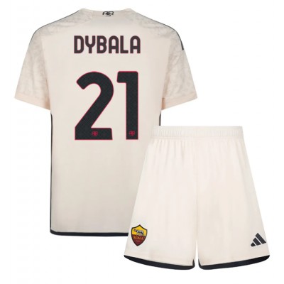 Kinder Fußballtrikots Set AS Roma Auswärtstrikot 2023-2024 Paulo Dybala 21