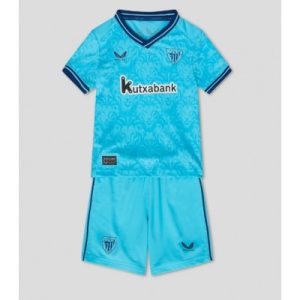 Fußballtrikot deutschland kinder Athletic Bilbao Auswärts Trikotsatz 2023-24 in Blau