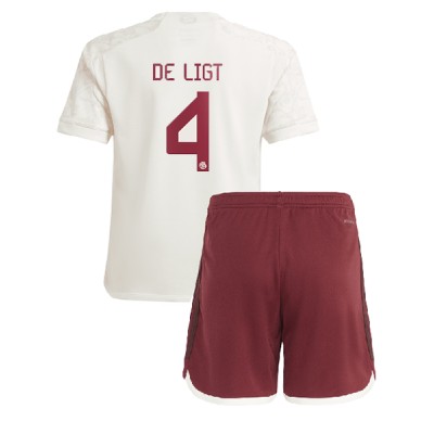 Fußballtrikot für kinder set Bayern München 3rd trikot 23/24 Matthijs de Ligt 4