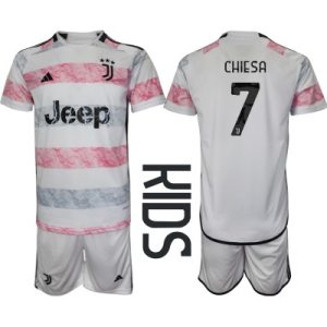 Fußballtrikot Kaufen kinder Juventus Auswärts Trikotsatz 2023-2024 Federico Chiesa 7