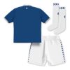 Fussballtrikots kinder sale Everton Heimtrikot 23/24 Blau Kurzarm + Weiß Kurze Hosen-1