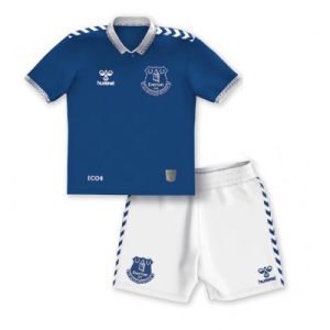 Fussballtrikots kinder sale Everton Heimtrikot 23/24 Blau Kurzarm + Weiß Kurze Hosen