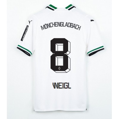 Borussia Monchengladbach Heimtrikot 2023-24 weiß Kurzarm Julian Weigl 8