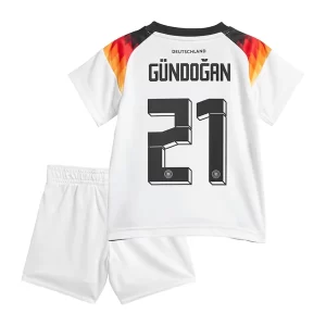 Deutschland Trikot Kinder DFB EM 2024 Heimtrikot Euro 24 weiß Shirts Set Ilkay Gundogan 21