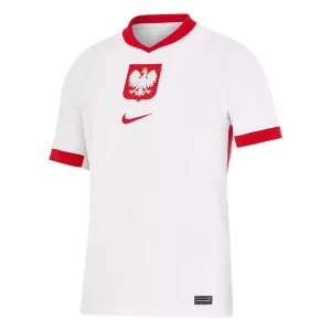 Herren Polen Euro 2024 Heimtrikot EM 24-25 weiß Kurzarm