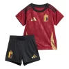 Kinder Belgien EURO 2024 Heimtrikot EM 24-25 Kurzarm + Kurze Hosen