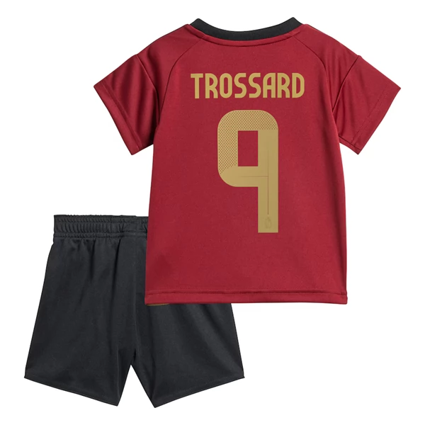 Kinder Belgien EURO 2024 Heimtrikot EM 24-25 Kurzarm Leandro Trossard 9