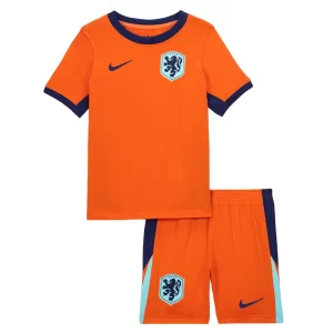 Niederlande Euro 2024 Heimtrikot EM 24-25 orange für Kinder