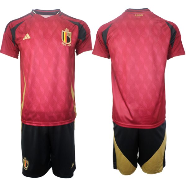 Herren Set Belgien EURO 2024 Heimtrikot EM 24-25 Fußball Trikot Outlet